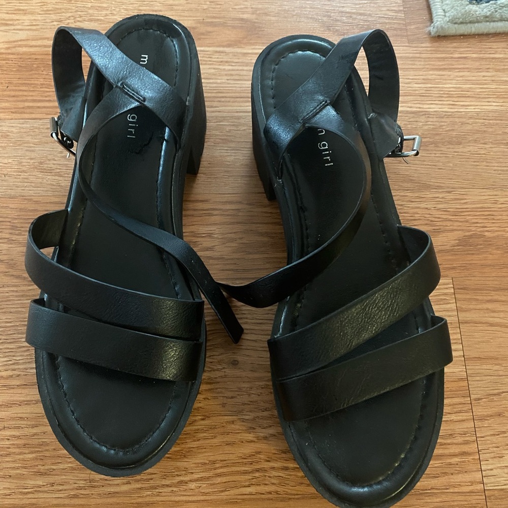 Madden Girl Platform Strap Sandals- 3 inch Heel